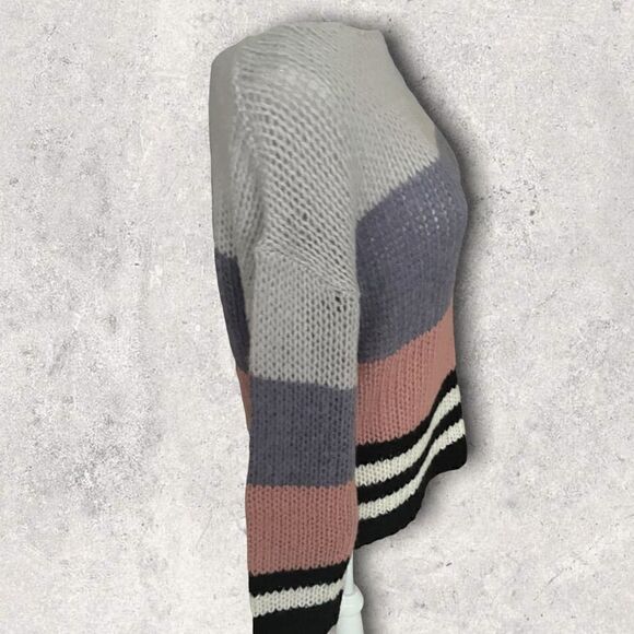 Lucky Brand | Women’s Bold Stripe Wool Blend Pullover Sweater Size Small S - Picture 7 of 11